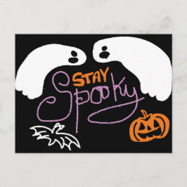 halloween spooky postkarte