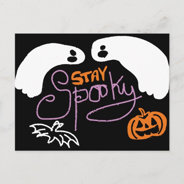 halloween spooky postkarte (Vorderseite)