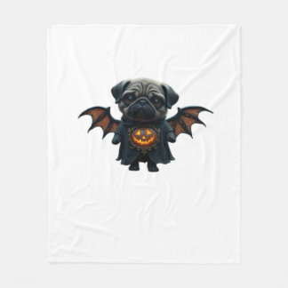 Halloween Spooky Pug Classic T-Shirt Fleecedecke