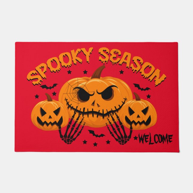 Halloween Spooky Pumpkin Fußmatte (Vorderseite)