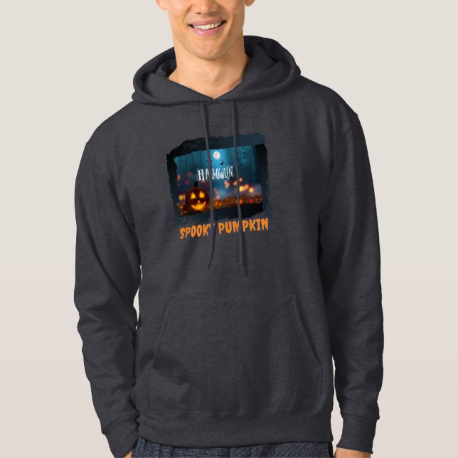 HALLOWEEN SPOOKY PUMPKIN HOODIE (Vorderseite)