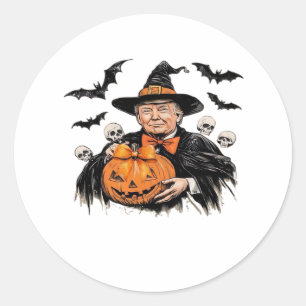 Halloween Spooky Pumpkin Runder Aufkleber
