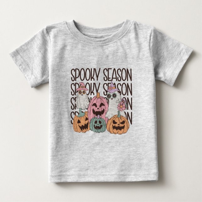 Halloween Spooky Season Baby T-shirt (Vorderseite)