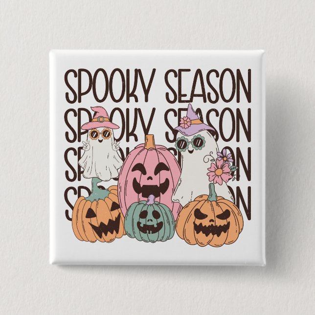 Halloween Spooky Season Button (Vorderseite)