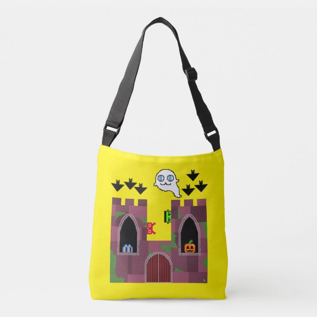 Halloween Spooky Season Dual Design Bag Tragetaschen Mit Langen Trägern (Vorderseite)