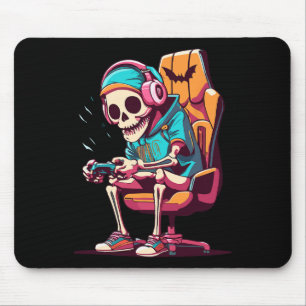 Halloween Spooky Season Gaming Skelett Beängstigen Mousepad