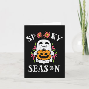 Halloween Spooky Season Ghost Retro Kostüme Frauen Karte
