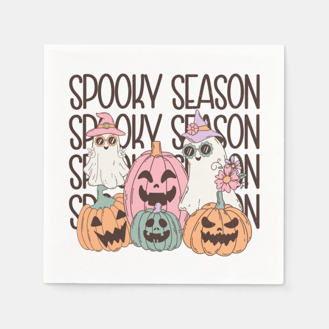 Halloween Spooky Season Serviette (Vorderseite)