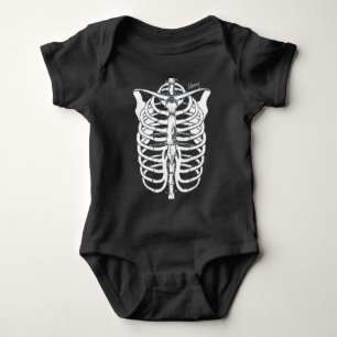 Halloween Spooky Skeleton Baby Neuborn Niedlich Strampler