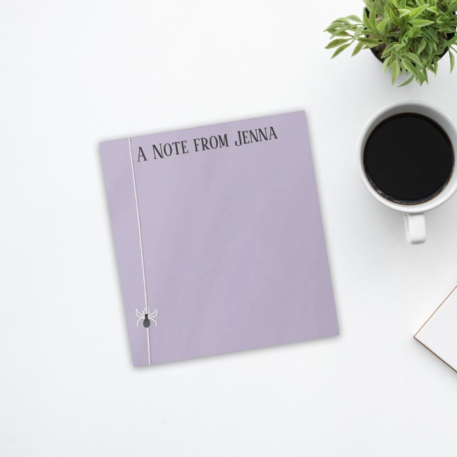 Halloween Spooky Spider Web Whimsical Niedlich Notizblock (Von Creator hochgeladen)