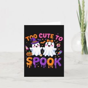 Halloween Spooky T-Shirt zu Niedlich, um Niedlich Karte