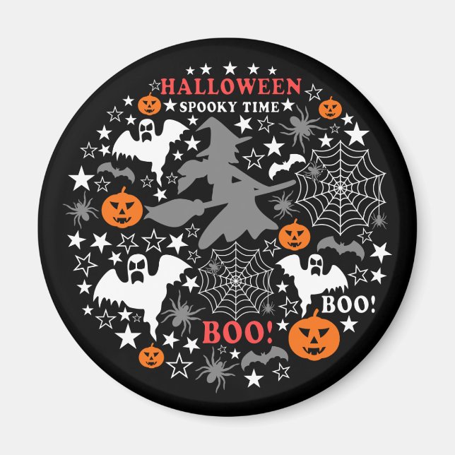 Halloween Spooky Time Magnet (Vorne)