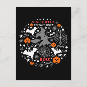 Halloween Spooky Time Postkarte