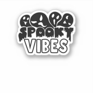 Halloween Spooky vibes Aufkleber
