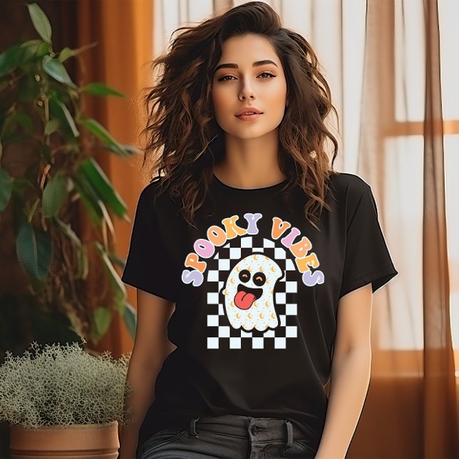 HALLOWEEN SPOOKY VIBES GHOSTS T-Shirt (Von Creator hochgeladen)