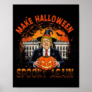 Halloween Spooky Wieder Funny Trump Halloween Poster
