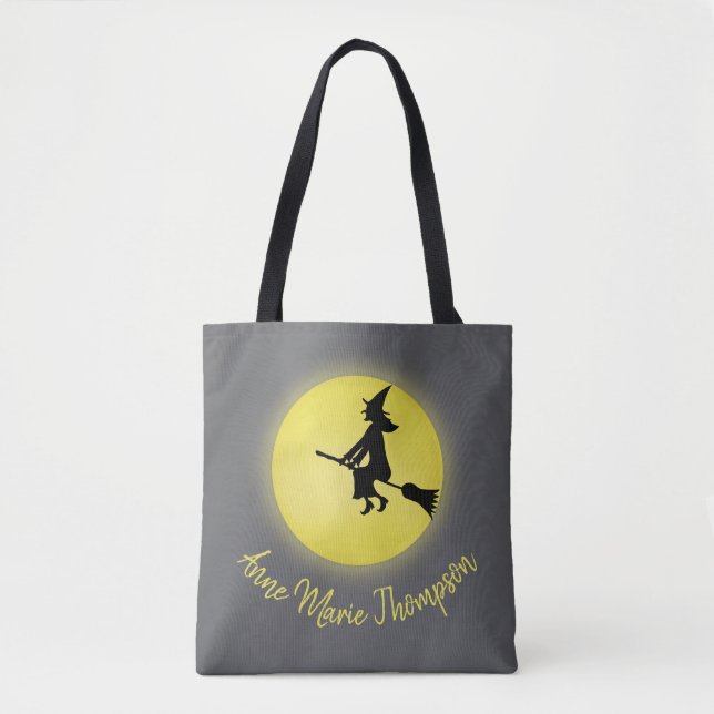 Halloween Spooky Witz Broomstick Moonlight (Vorderseite)
