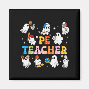 Halloween Sportlehrer Geist Sport treiben Körperli Magnet