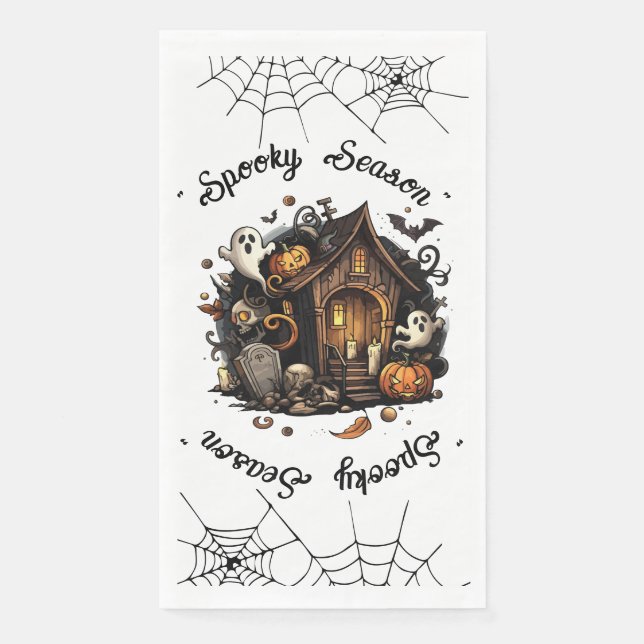 Halloween 👻 Sportsaison 💀 Napkins 🍽️ Serviette (Vorderseite)