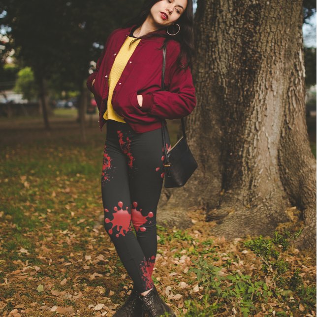 Halloween Spritzer Splash Beängstigend Bloody Leggings (Von Creator hochgeladen)