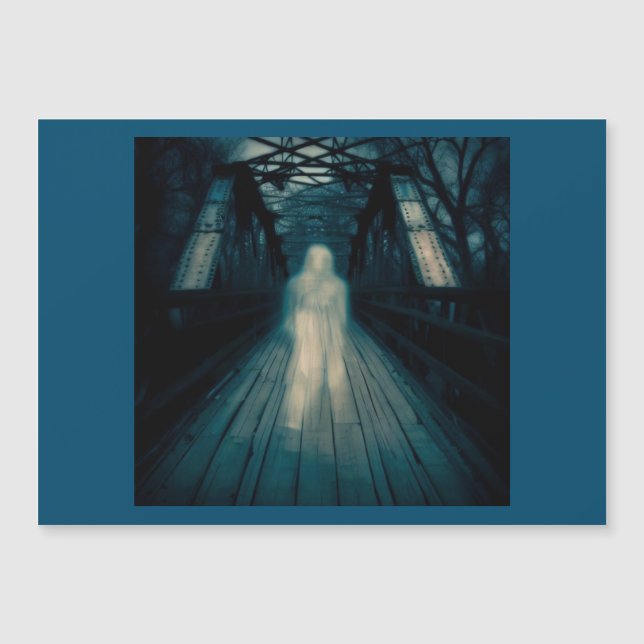 Halloween - Spuk Bridge 1 Magnetkarte (Vorderseite)