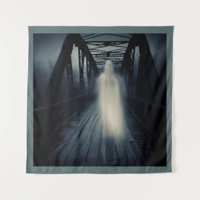 Halloween - Spuk Bridge 3 Wandteppich (Vorderseite)