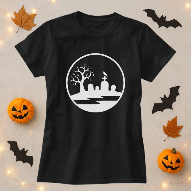 Halloween Spuk Graveyard T-Shirt (Von Creator hochgeladen)
