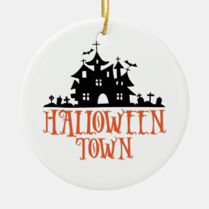 Halloween - Spuk Haus, Spooky Church Keramik Ornament