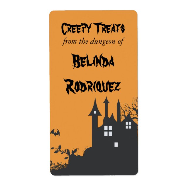 Halloween-Spuk-Hausküchensiegel (Vorne)