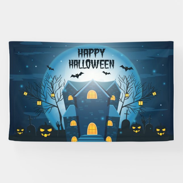 Halloween Spuk House Banner (Horizontal)