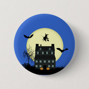 Halloween Spuk House Buttone / Abzeichen Button