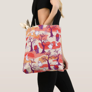 Halloween Spuk House Colorful Tote Bag