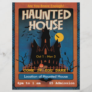 Halloween Spuk House Flyer