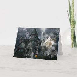 Halloween Spuk House geht aus, solange Sie können Karte