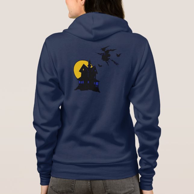 halloween Spuk house, hexen, hoodie design (Rückseite)
