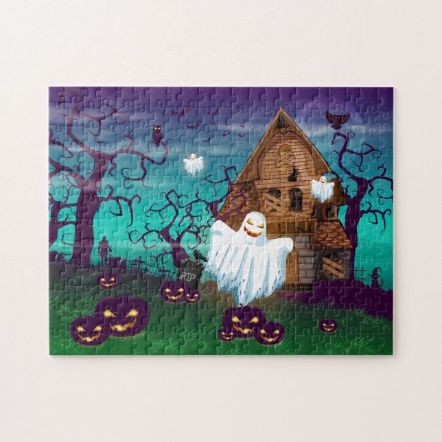 Halloween Spuk House Jigsaw Puzzle (Horizontal)