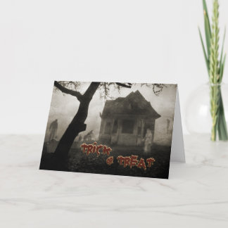 Halloween Spuk House Karte
