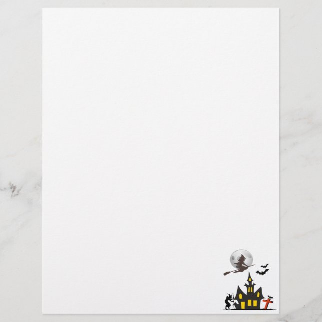 Halloween Spuk House Letterhead (Vorderseite)