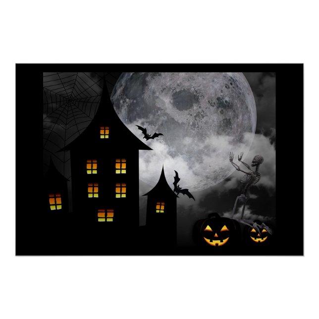 Halloween Spuk House Poster (Vorderseite)