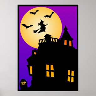 Halloween Spuk House Poster