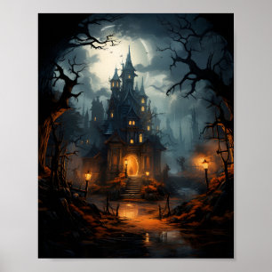 Halloween Spuk House Poster
