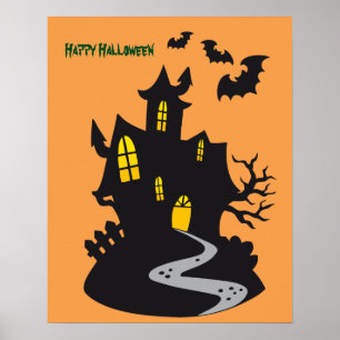 Halloween Spuk House Poster