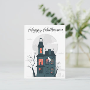 Halloween Spuk House Postkarte