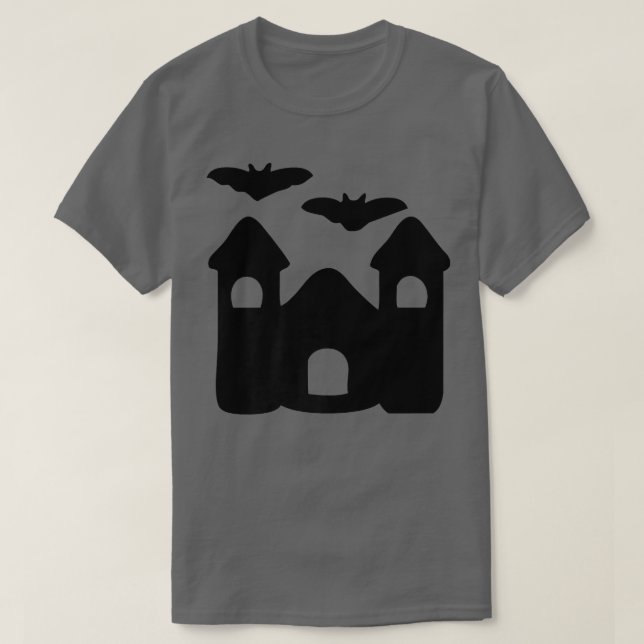 Halloween Spuk House T-Shirt (Design vorne)