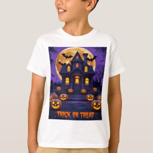 Halloween Spuk House T - Shirt Spooky Pumpkins