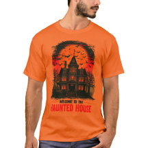 Halloween Spuk House T - Shirt Spooky Vintag