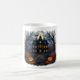 Halloween Spuk House und Full Moon Coffee Tasse