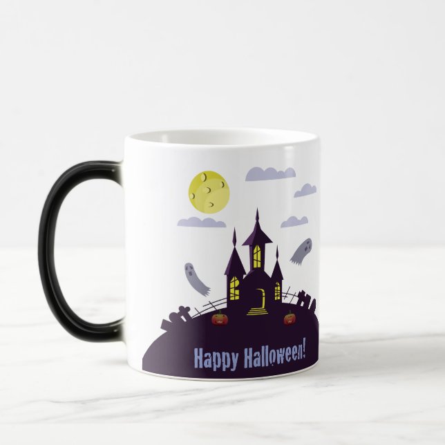 Halloween Spuk House Verwandlungstasse (Links)
