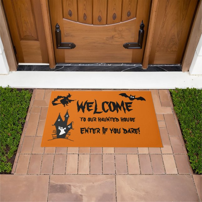 Halloween Spuk House Welcome Door Mat Fußmatte (Außenbereich)