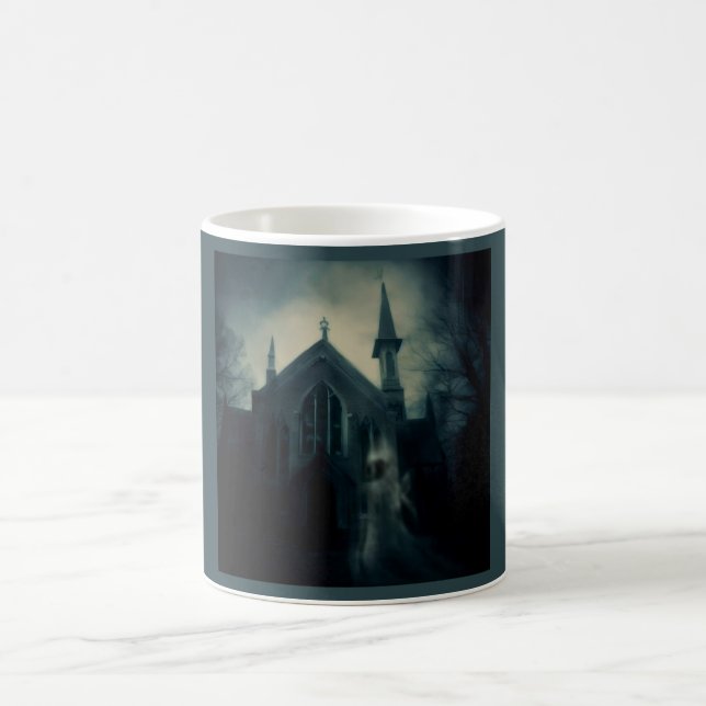 Halloween - Spuk Kirche 2 Kaffeetasse (Mittel)